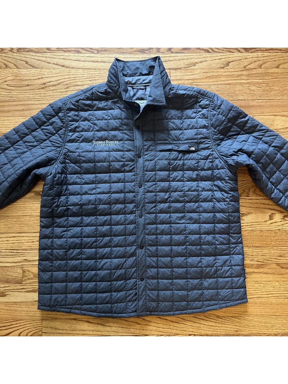 The North Face Men's Jacket XXL 2XL Gray ThermoBall Insulated Shirt Primaloft